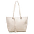 Borsa a spalla grigio chiaro con piccole borchie Carrera Jeans Allie, Brand, SKU b511000427, Immagine 0